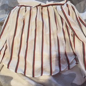 Sheer off the shoulder shirt